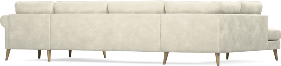 Bridge - 3-sits soffa med divan vänster och schäslong höger - Vit