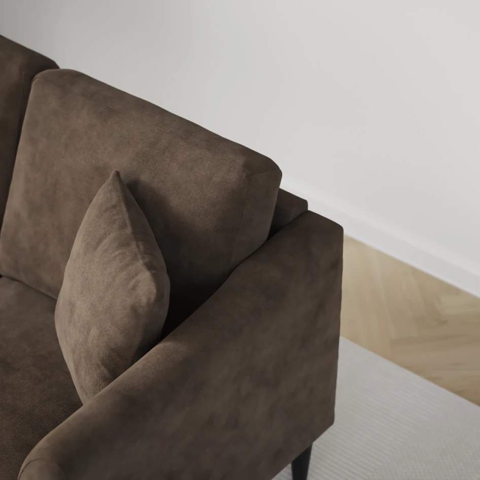 Eden - 2-sits soffa - Brun
