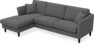 Eden - 2,5-sits soffa med schäslong - Grå