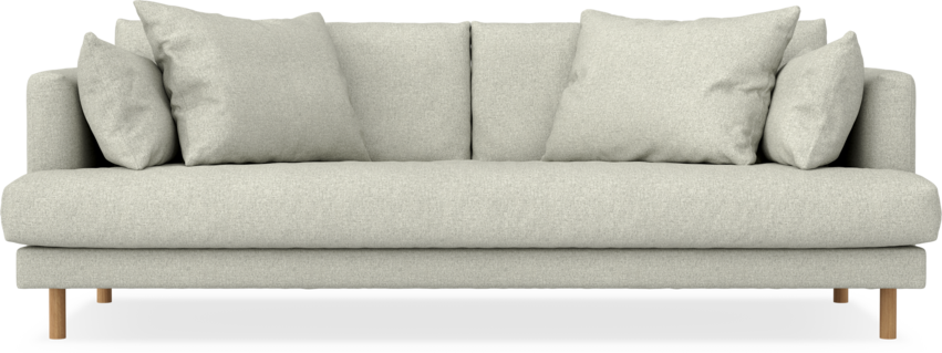 Harper - 3-sits soffa, hel dyna - Beige