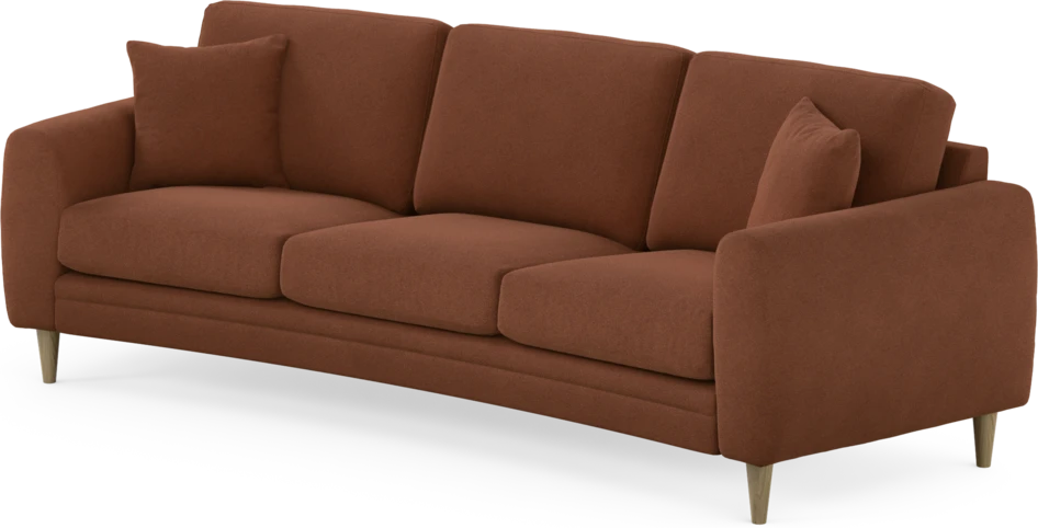 Eden - 3-sits soffa svängd - Orange