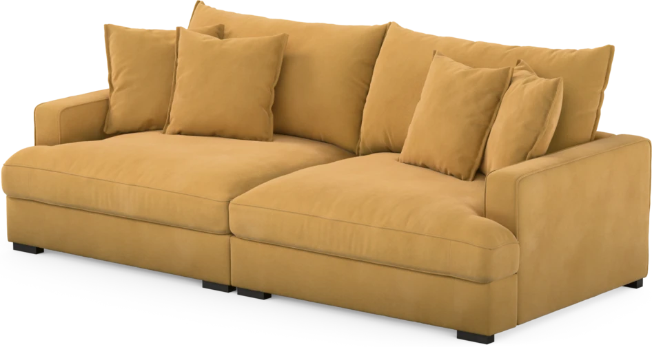 Rossi - 3-sits soffa - Gul