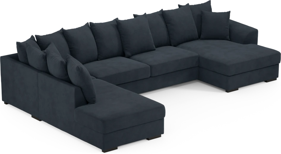 Town - 3-sits soffa med divan vänster och schäslong höger - Blå