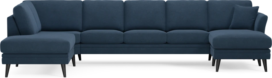 Eden - 3-sits soffa med divan vänster och schäslong höger - Blå