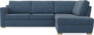 Friday - 2,5-sits soffa med divan höger - Blå