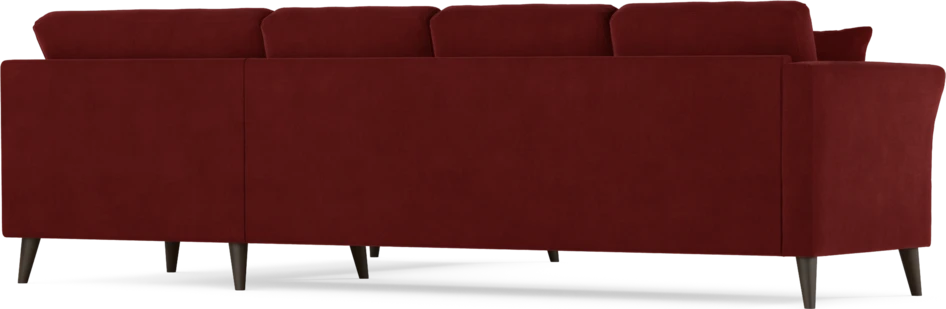 Eden - Hörnsoffa, 3+2-sits - Röd