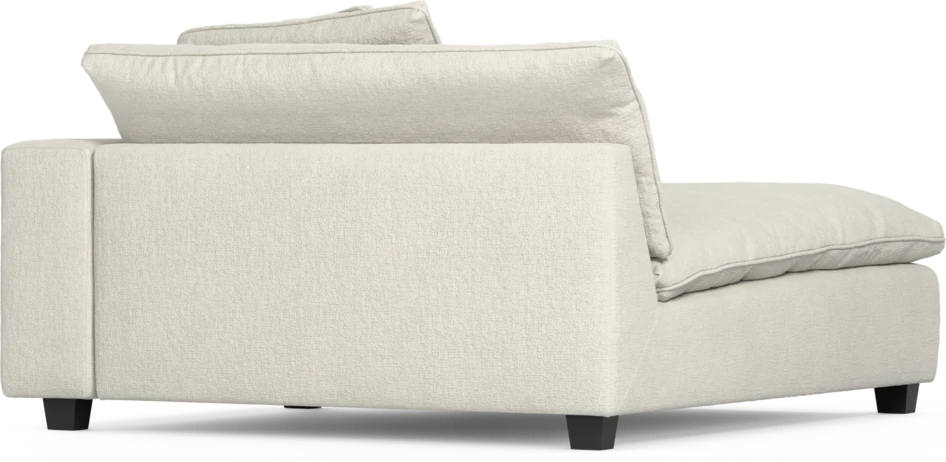 Bellora - Schäslong XL med armstöd höger - Vit