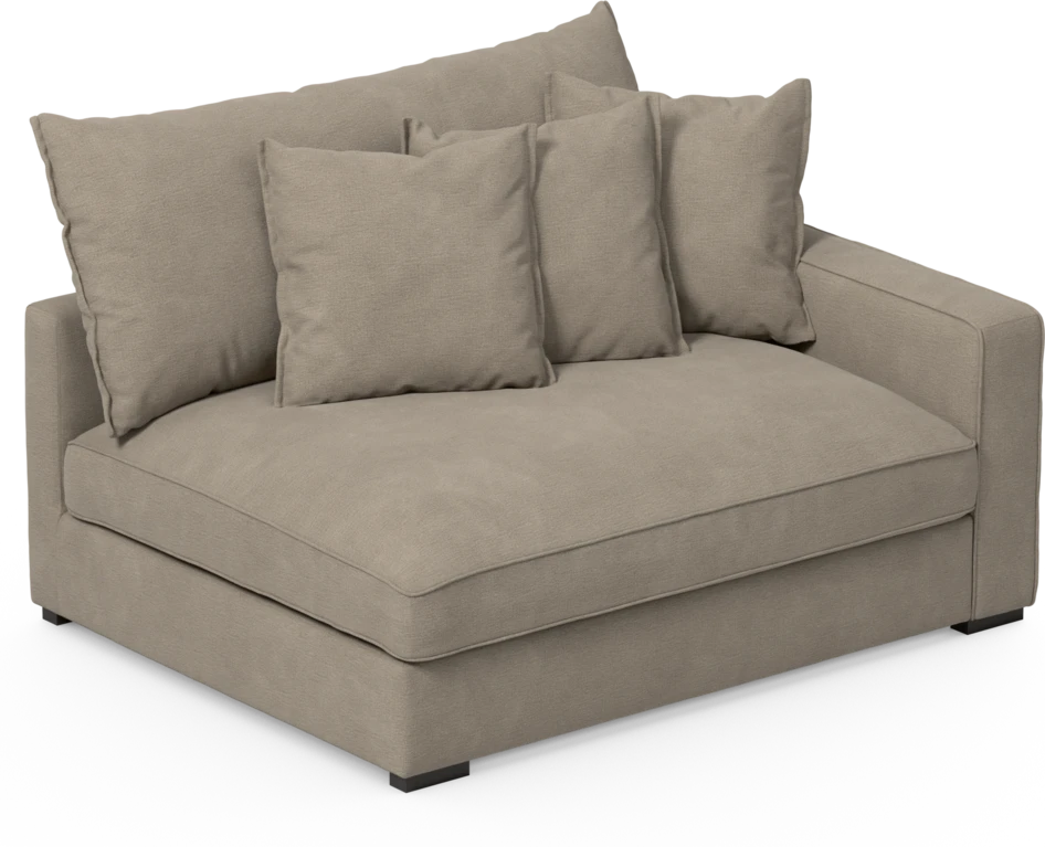 Rossi - 2-sits med armstöd höger - Beige