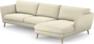 Madison Lux - 3-sits soffa med schäslong höger - Vit