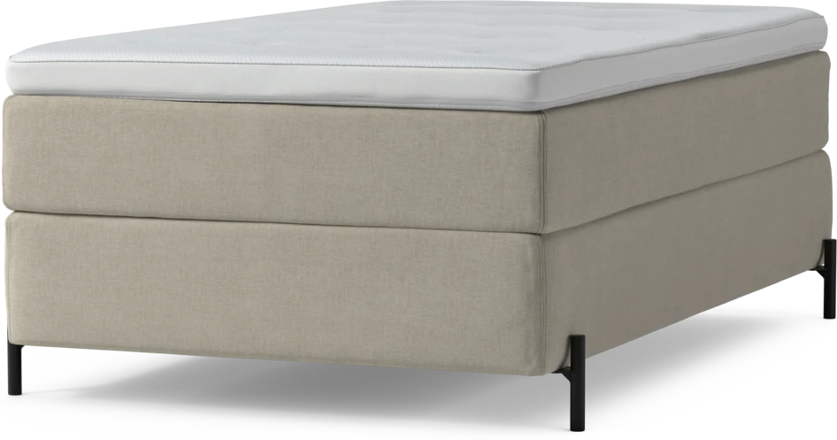 Delux Exclusive - Kontinentalsäng, enkelsäng 120 cm med bäddmadrass och sängben