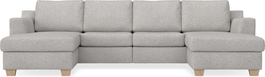 Friday - 2-sits soffa med två schäslonger - Vit