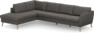 County - 3-sits soffa med divan vänster - Brun