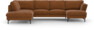 Madison Lux - 2-sits soffa med divan vänster och schäslong höger - Orange