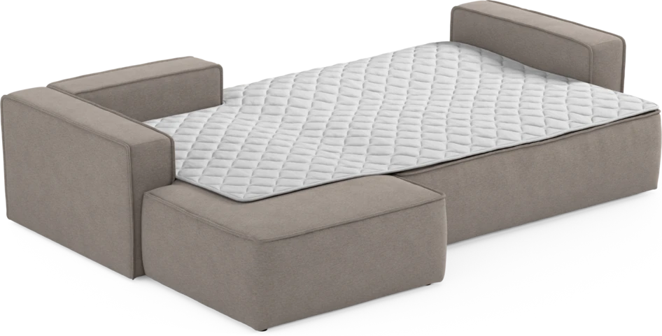 Ide - Bäddsoffa 3-sits med schäslong vänster - Beige