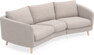 Madison - 3-sits soffa svängd, 70 cm - Beige