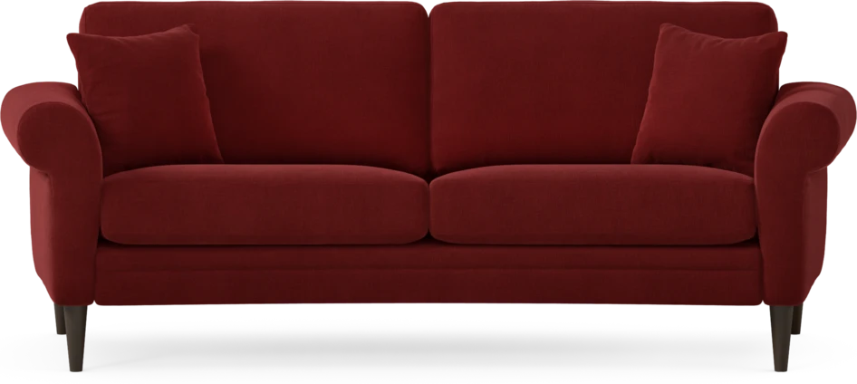 Eden - 2,5-sits soffa svängd - Röd