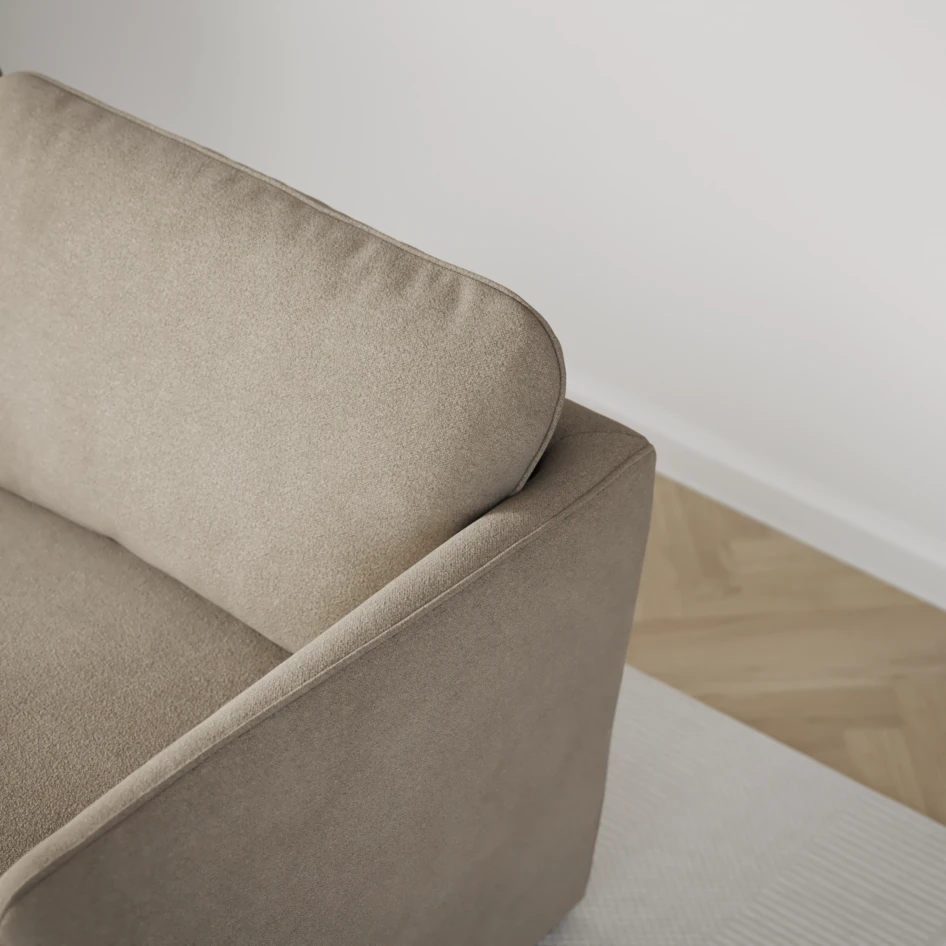 Öland - Bäddsoffa 3-sits, längsbäddad - Beige
