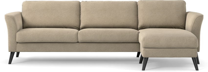 Bridge - 3-sits soffa med schäslong höger - Beige