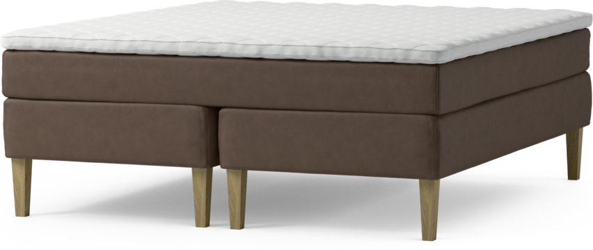 Delux Sense - Kontinentalsäng, dubbelsäng med bäddmadrass och sängben