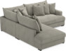 Rossi - 2-sits soffa med divan vänster - Grå