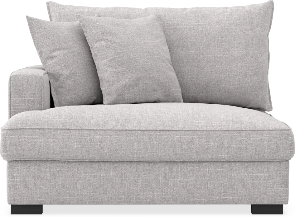 Rossi - 1,5-sits med armstöd vänster - Grå