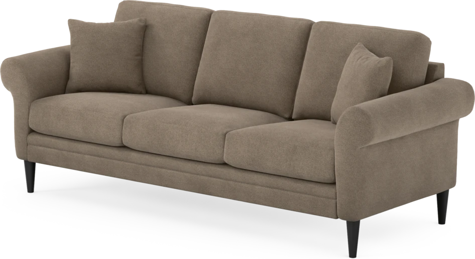 Eden - 3-sits soffa - Brun