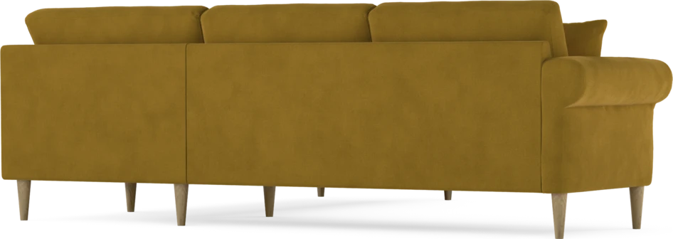 Eden - Hörnsoffa, 2,5+2,5-sits - Gul