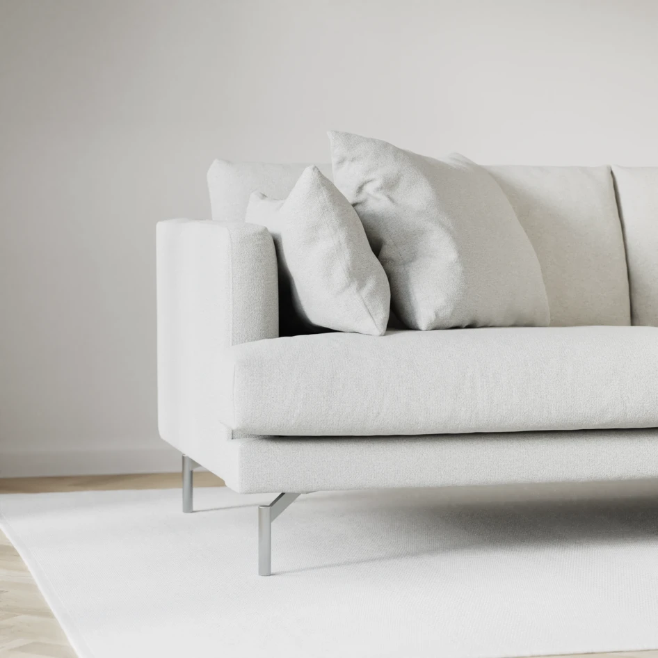 Harper - 3-sits soffa, hel dyna - Vit