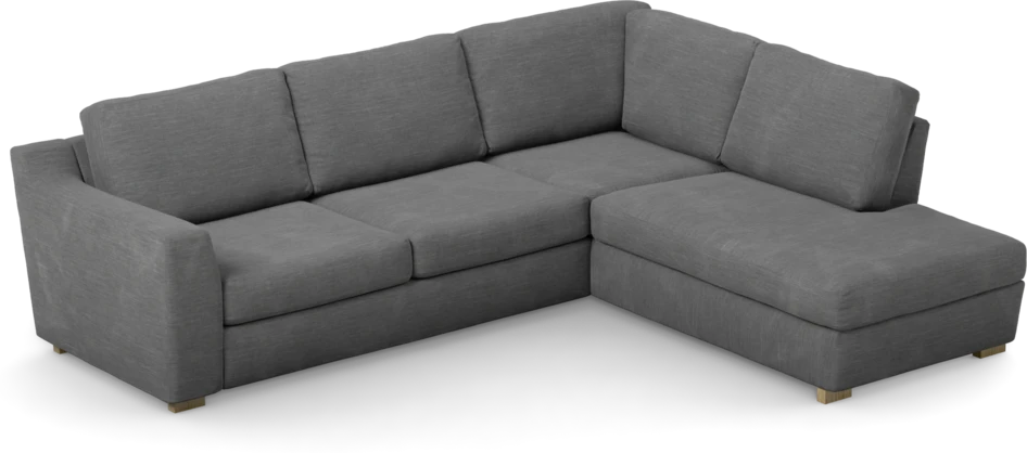 Friday - 2,5-sits soffa med divan höger - Grå