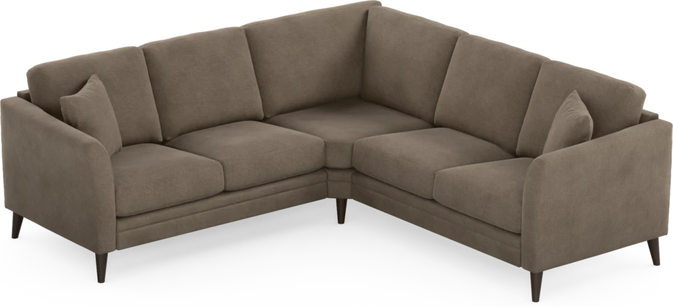 Eden - Hörnsoffa, 2+2-sits - Brun