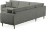 Eden - Hörnsoffa, 2,5+2,5-sits - Grå