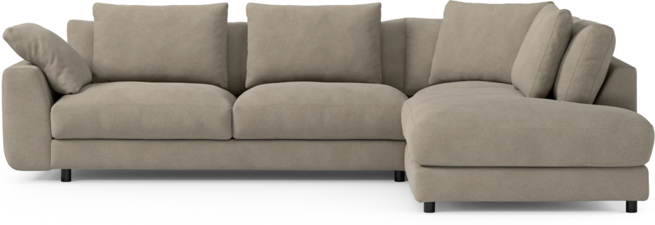 Amie - 3-sits med divan höger - Beige