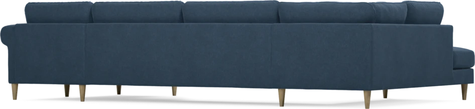Bridge - 3-sits soffa med divan vänster och schäslong höger - Blå