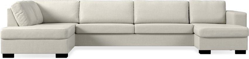 Nevada - 4-sits soffa med divan vänster och schäslong höger - Vit