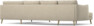 Madison Lux - 2-sits soffa med schäslong vänster och divan höger - Beige