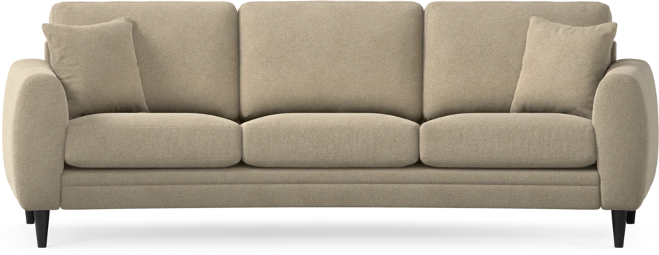 Eden - 3-sits soffa svängd - Beige