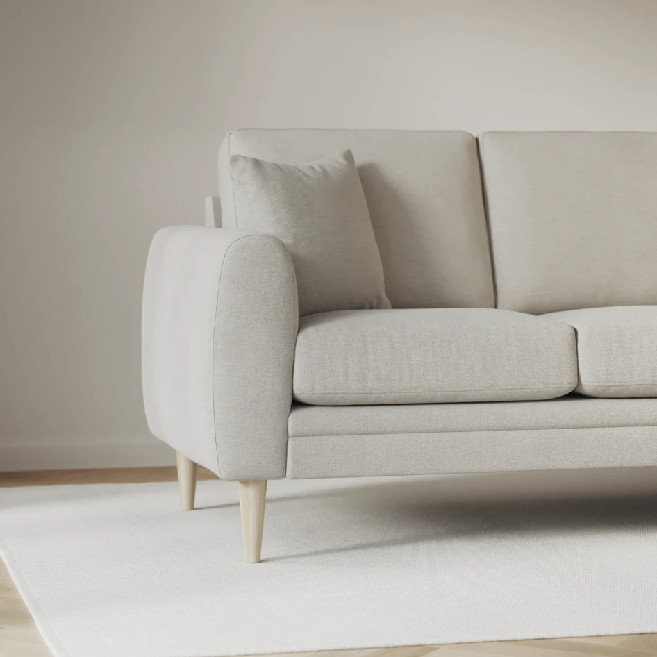 Eden - 3-sits soffa svängd - Grå