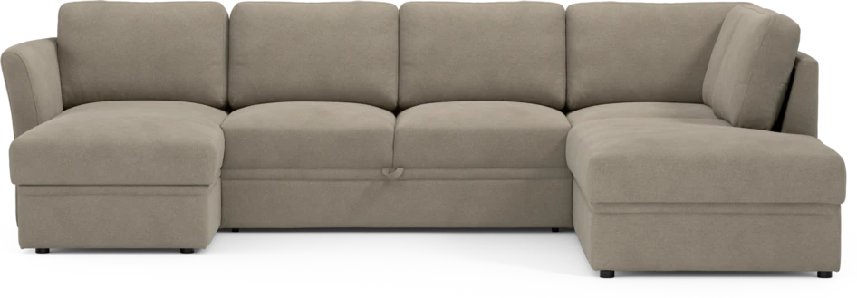 Öland - Bäddsoffa med schäslong vänster och divan höger - Beige