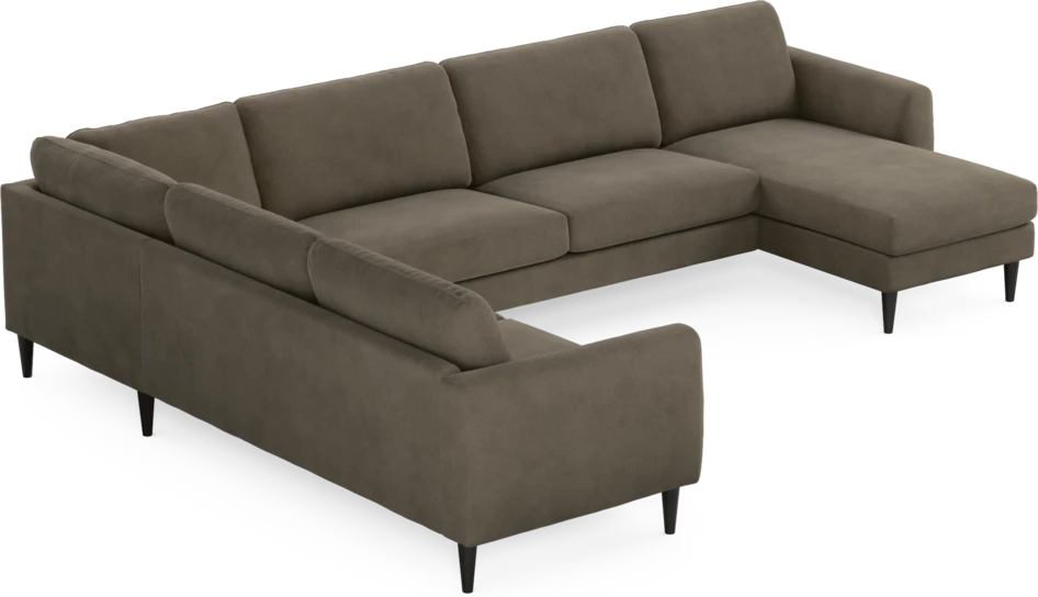 Bridge - Hörnsoffa, 2+3-sits med schäslong höger - Beige