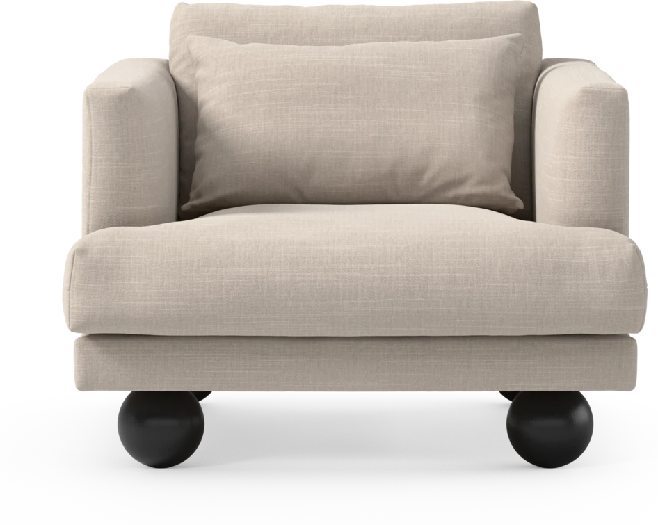 Harper - Fåtölj, 75 cm - Beige