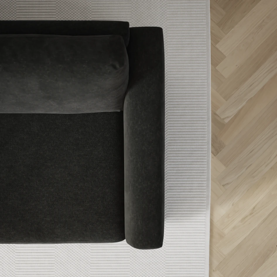 Friday - 3-sits soffa med schäslong vänster och divan höger - Grå