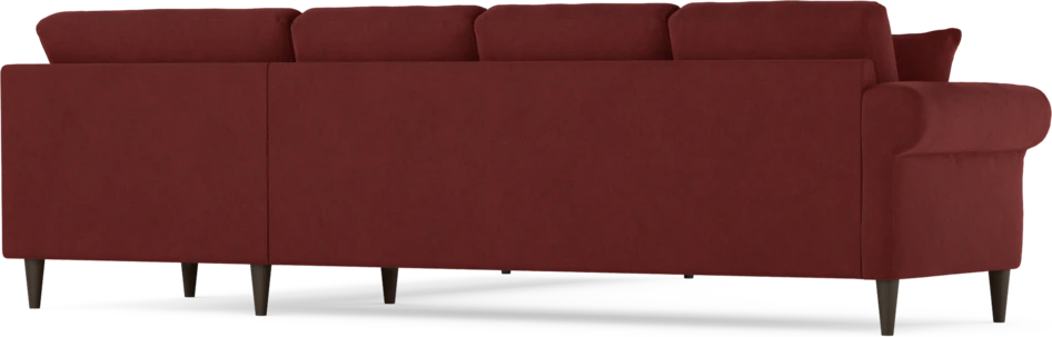 Eden - Hörnsoffa, 3+3-sits - Röd