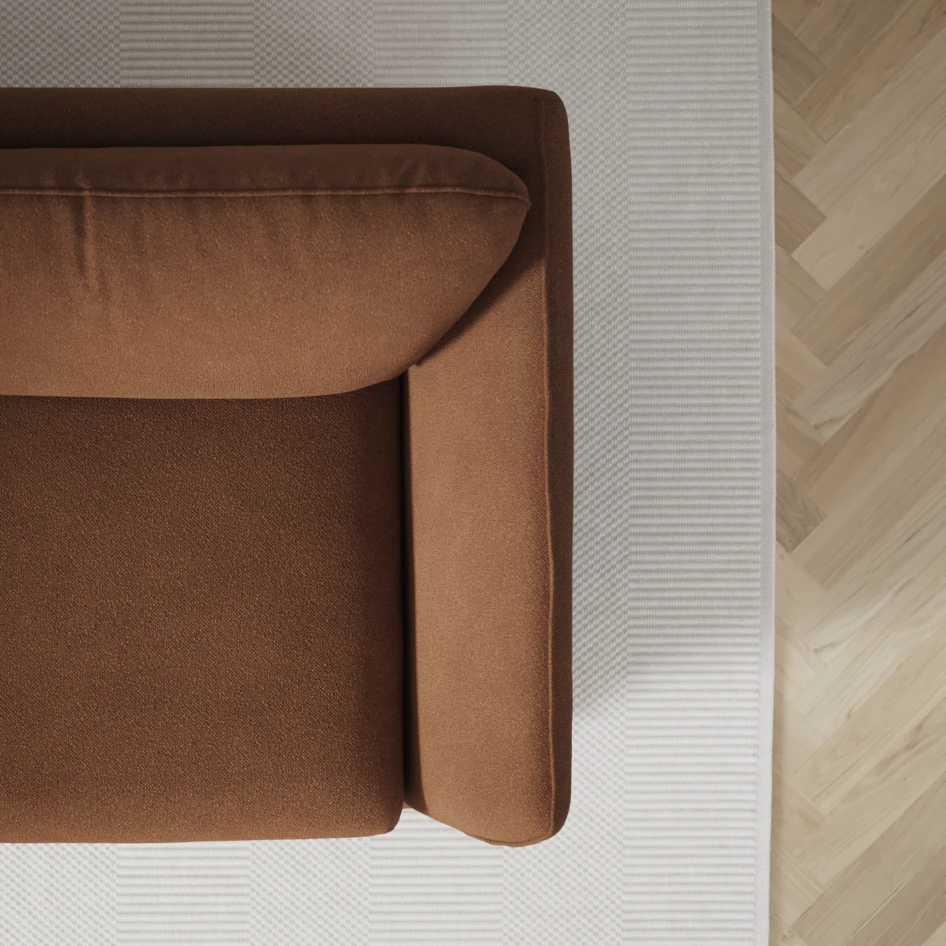 Madison - 2-sits soffa med divan vänster och schäslong höger - Brun