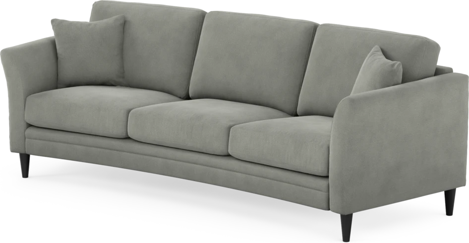Eden - 3-sits soffa svängd - Grå