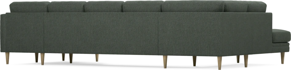 Eden - 3-sits soffa med divan vänster och schäslong höger - Grön