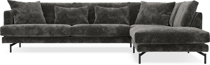 Harper - 3-sits soffa med divan höger - Grå