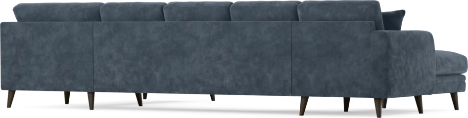 Eden - 3-sits soffa med schäslong vänster och divan höger - Blå