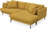 Harper - 4-sits med schäslong XL höger - Gul