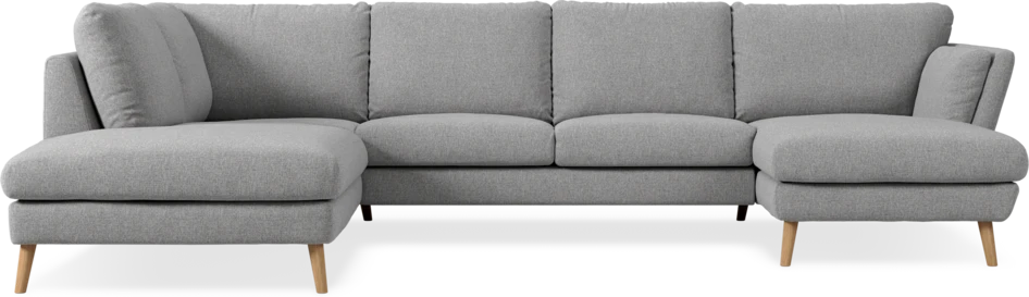 Madison Lux - 2-sits soffa med divan vänster och schäslong höger - Grå