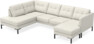 Rio - 3-sits soffa med divan vänster och schäslong höger - Vit